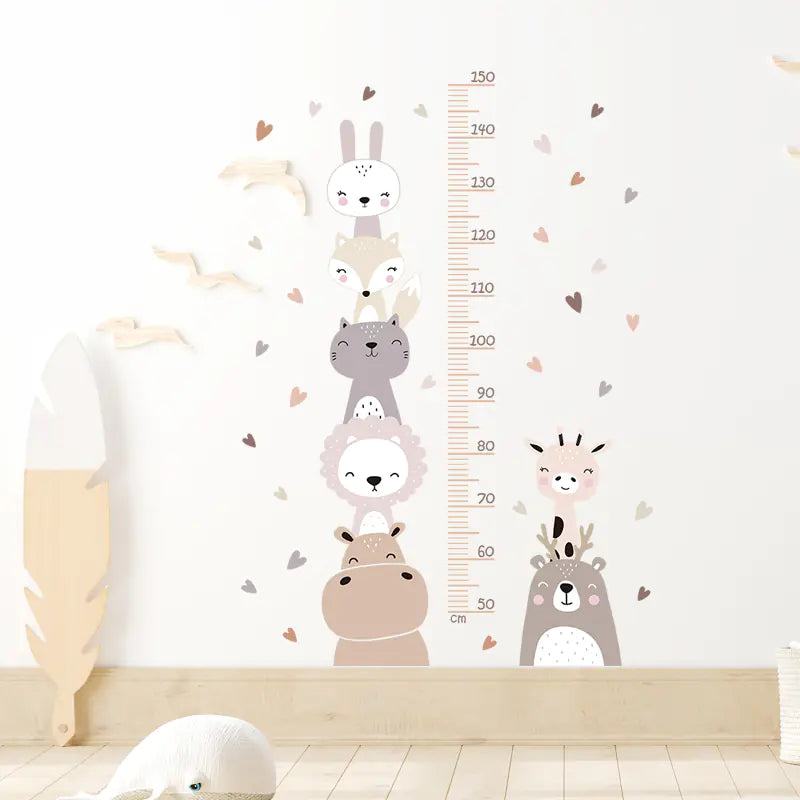 Bohemian Style Animal Wall Stickers for Kids' Room