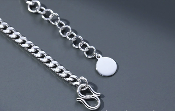 Bracelet Vintage Thai Silver for Men's Fashion