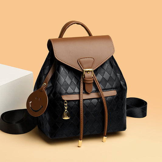 Backpack Casual Multifunction Leather Backpack Shoulder School Travel Back Pack