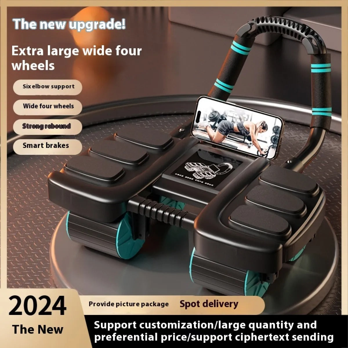 Intelligent Auto-Rebound Ab Wheel