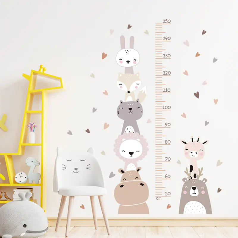Bohemian Style Animal Wall Stickers for Kids' Room