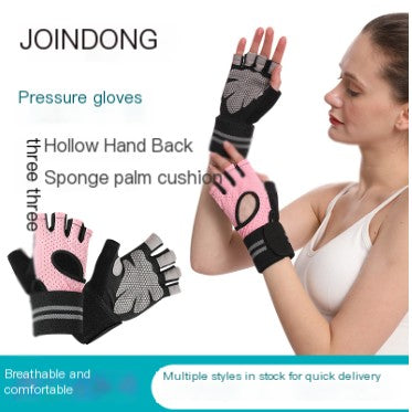 Breathable Weightlifting Gloves with Anti-Slip Wrist Support