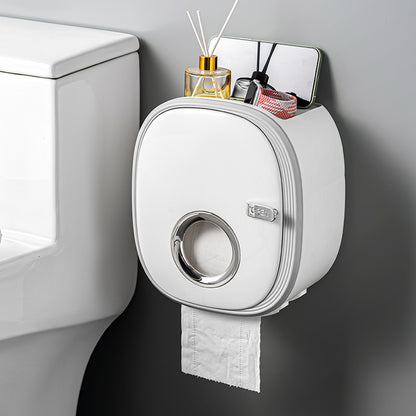Wall-Mounted Waterproof Tissue Holder for Bathroom