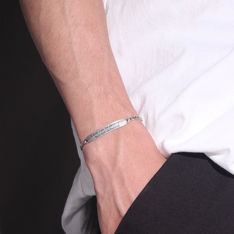 Bracelet Vintage Thai Silver for Men's Fashion