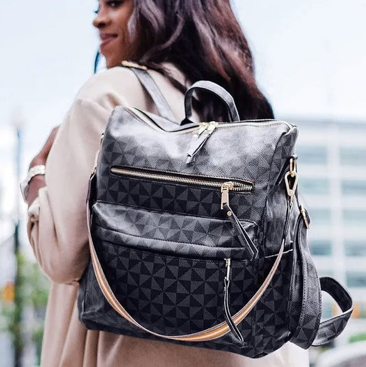 Leather Travel Fashion Convertible Large University Shoulder Bag