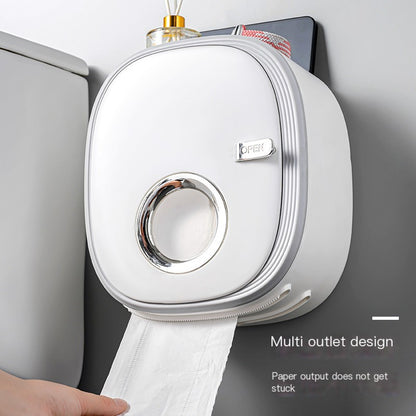 Wall-Mounted Waterproof Tissue Holder for Bathroom