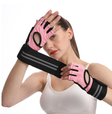 Breathable Weightlifting Gloves with Anti-Slip Wrist Support