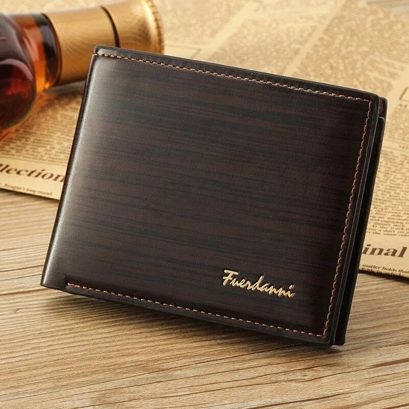 Bifold Leather Credit ID Card Holder Unisex Wallet Billfold Purse Clutch Billfold
