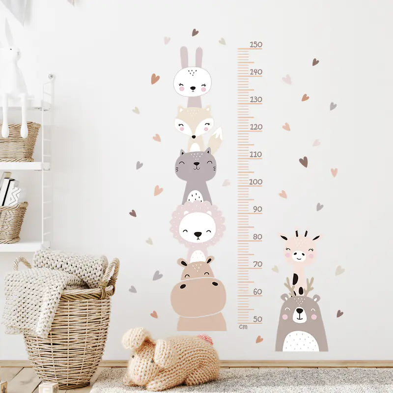 Bohemian Style Animal Wall Stickers for Kids' Room