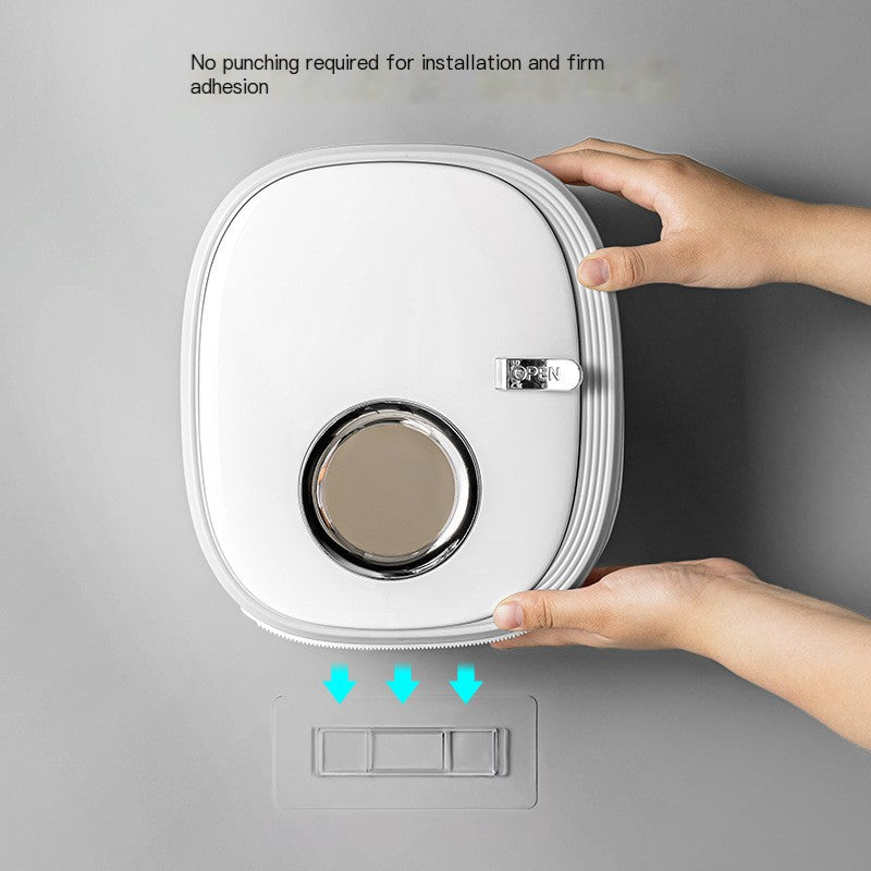 Wall-Mounted Waterproof Tissue Holder for Bathroom