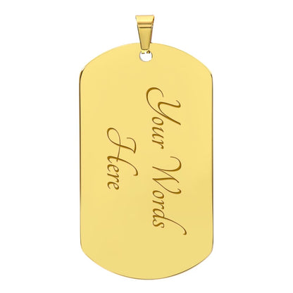 Believe In Yourself - Dog Tag Necklace
