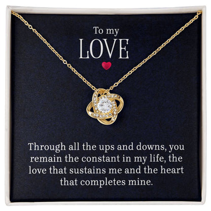To My Love - Lov eKnot Necklace