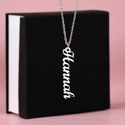 Classic Vertical Name Necklace