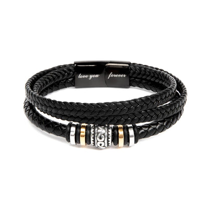 Your Smile - Mens Leather Bracelet
