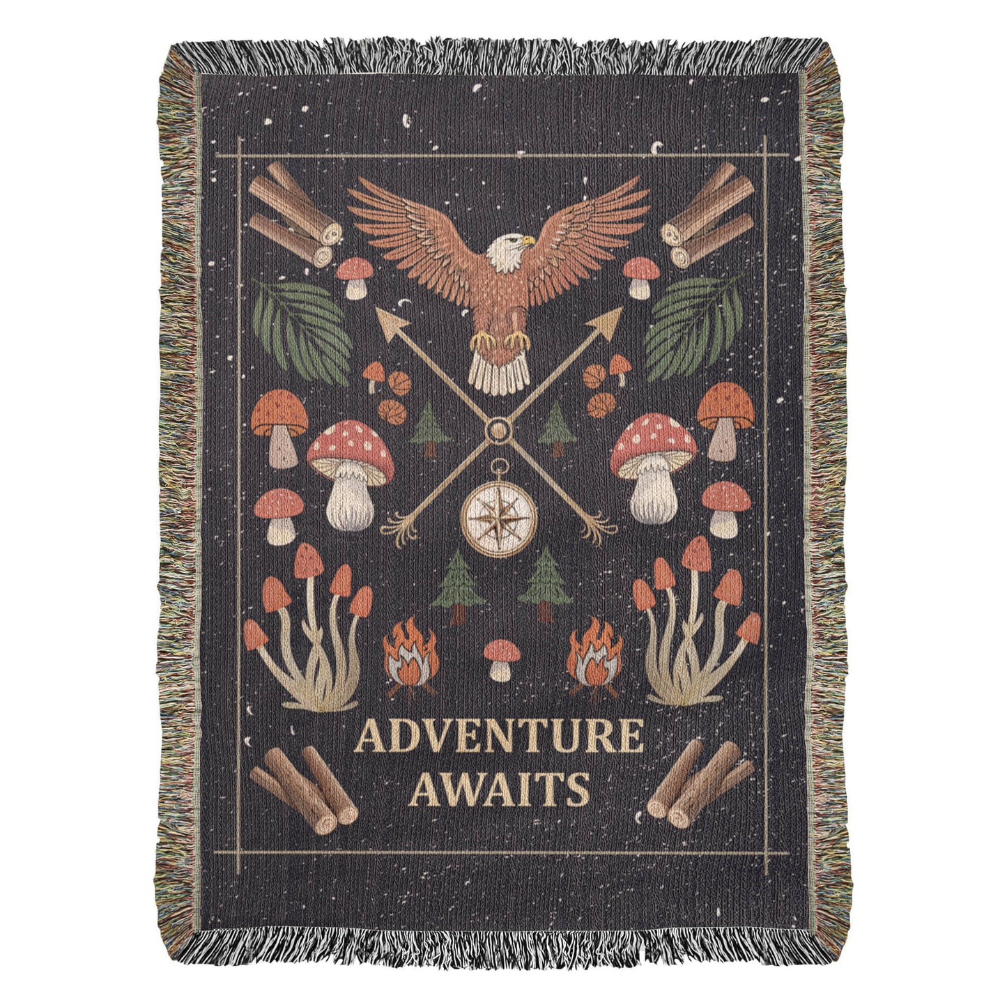 Adventure Awaits - Woven Blanket