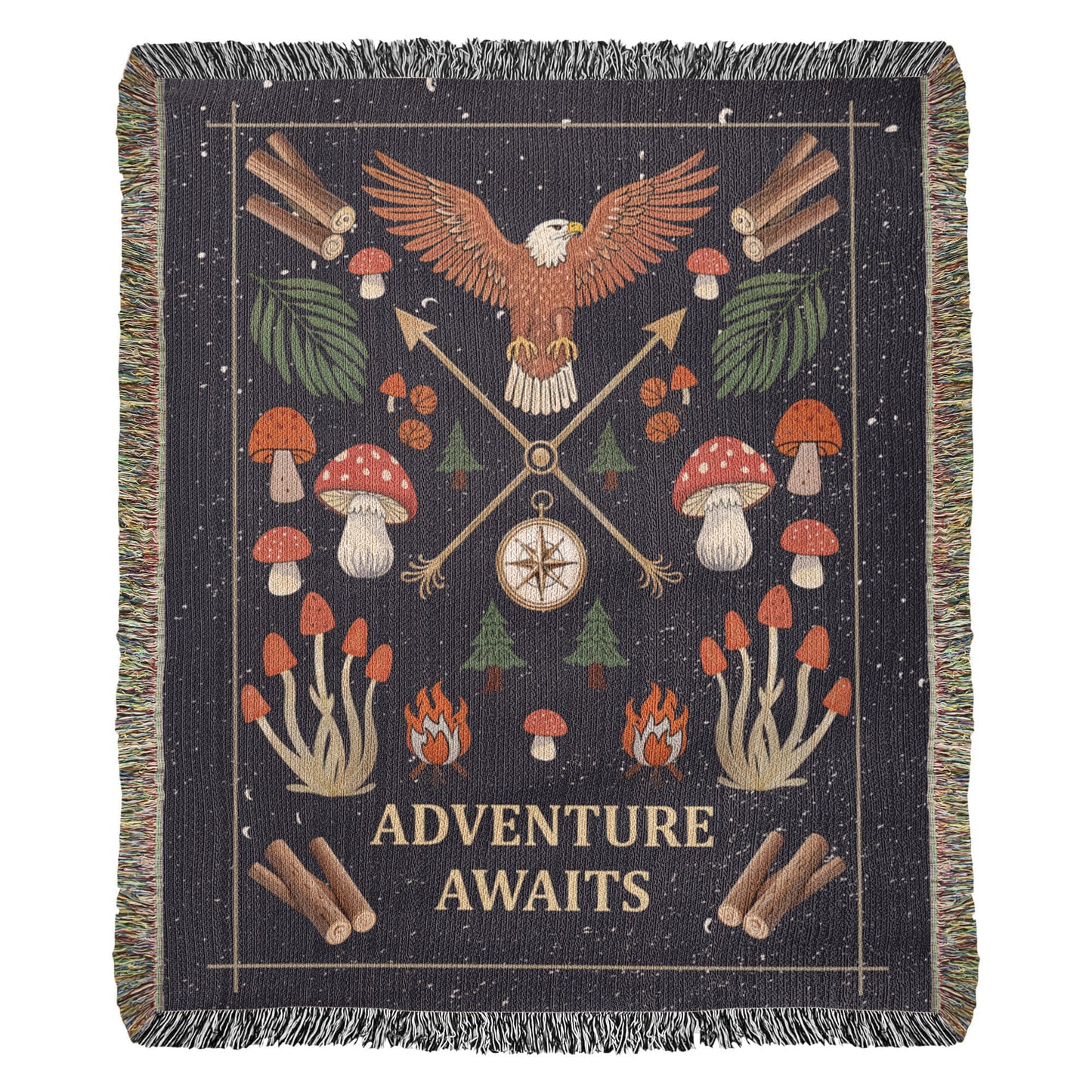 Adventure Awaits - Woven Blanket
