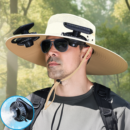 UPF50+ Solar cooling fan cap, Solar fan cap and USBcharging -Cooling sun cap, Fisherman's cap, Outdoorfishing, Outdoor leisure, Camping, Hiking, Outdoor work,Outdoor leisure