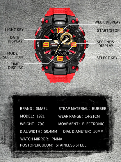 Military Watch Fashion Sport Outdoor G Wristwatch Unisex Digital Stopwatch