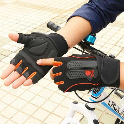 Fitness Gloves and Anti-Slip Wrist Wraps Adjustable, Half fingers