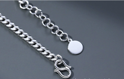 Bracelet Vintage Thai Silver for Men's Fashion