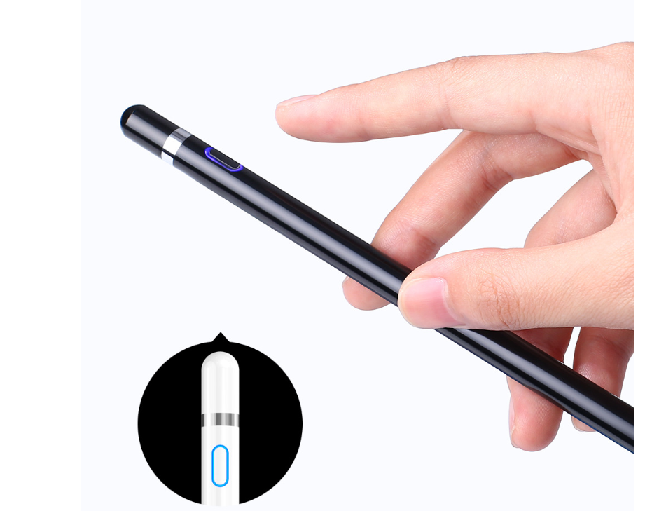 Active Stylus Pen for iPad and Android Tablets - Universal Rechargeable Digital Pencil for Touch Screens